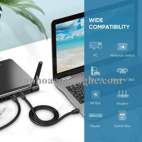 Ugreen 80727 15M CAT8 Cáp mạng toàn đồng truyền dữ liệu giữa các máy tính NW121 30080727